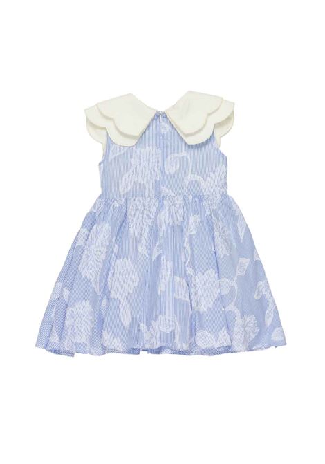 Abito con collo grande U+E' BY MISS GRANT | UE2268AZZURRO